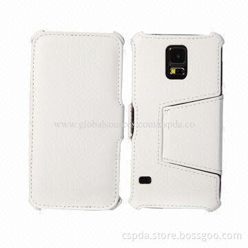 Hot-selling PU Folio Back Standing Case for Samsung Galaxy S5, Easy Access to All Buttons and Ports